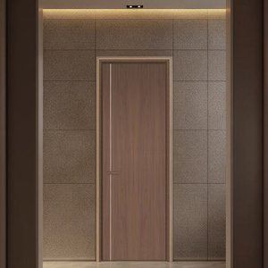 Commercial Aluminum Frame Wood Grain Composite Door