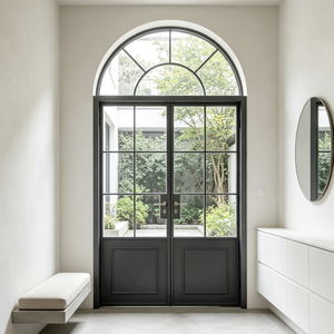 Slim Frame Aluminum Glass French Casement Door