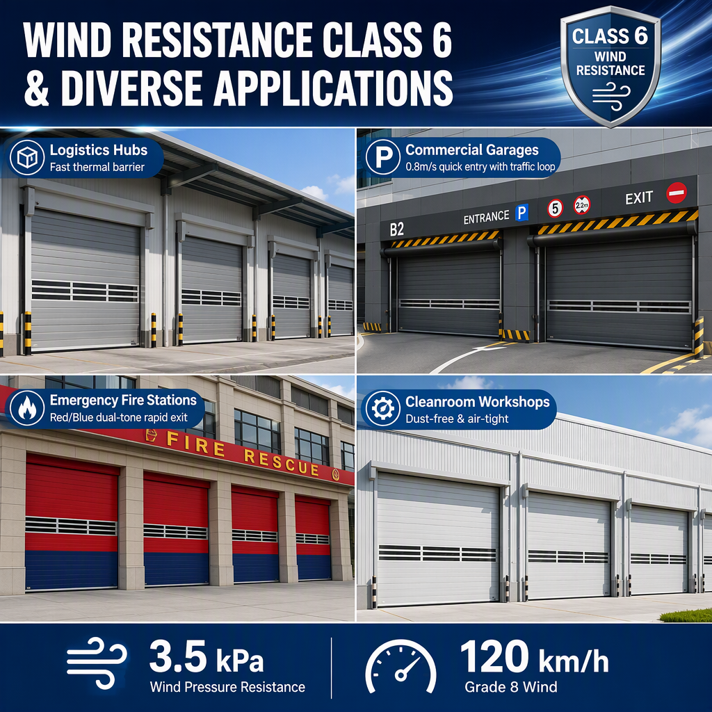Heavy Duty Aluminum Spiral High Speed Door Windproof Anti-Theft Fast Door Aluminum Entrance Door for Retail Stores