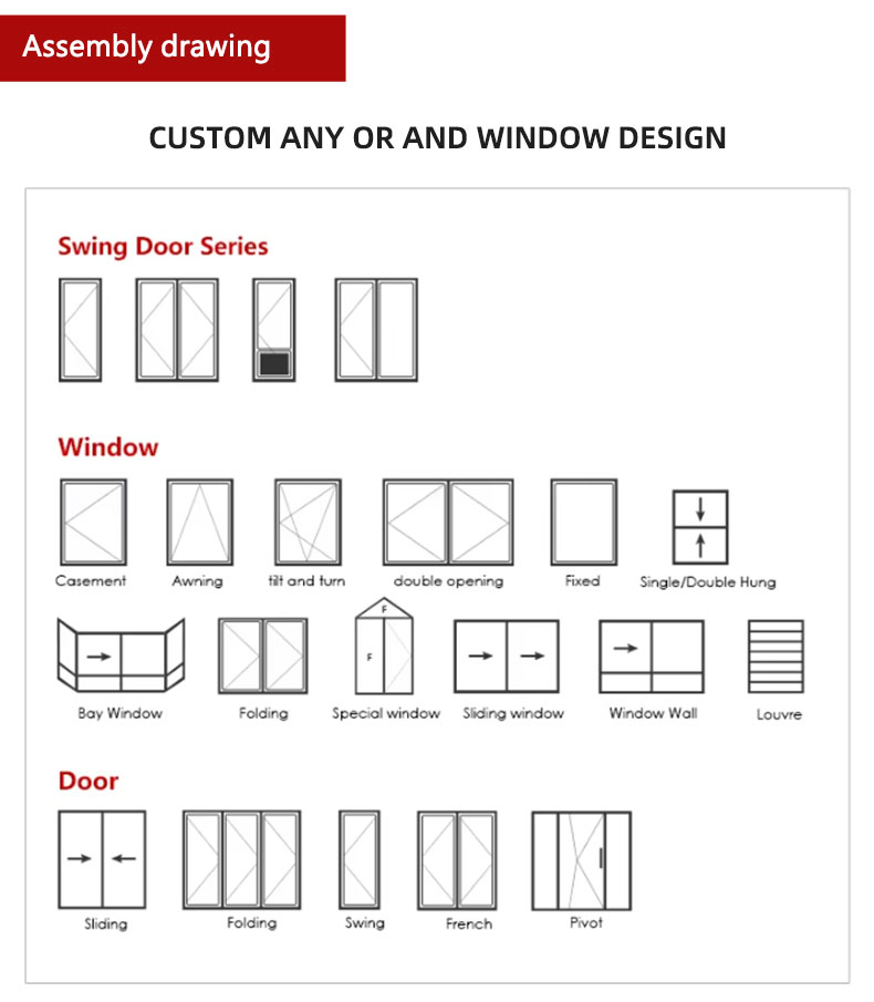 QGUANG NFRC Factory Wholesale Exterior Entry Crittal Door Design Tempered Glass Aluminum French Double Glass Swing Casement Door