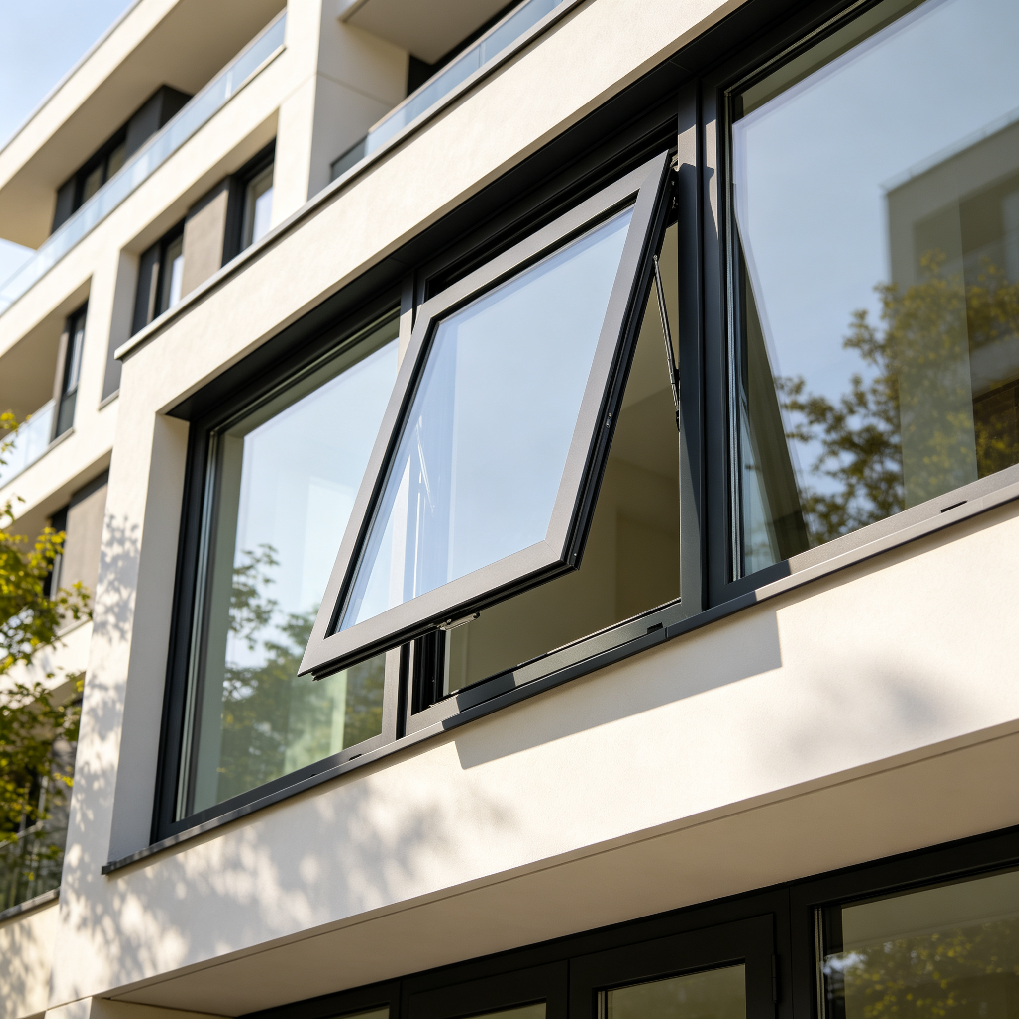 Thermal Break Aluminum Tilt Turn Window Double Glazing Low-E Energy Efficient Soundproof Hurricane Impact Custom OEM