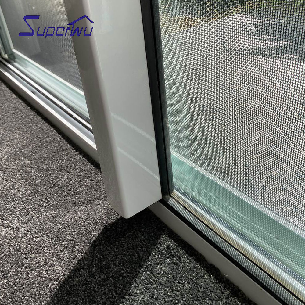 Florida Hurricane Proof Impact Rated Large Missile Sliding Patio Doors Aluminum Laminated Glass Sliding Door Impact Resistance