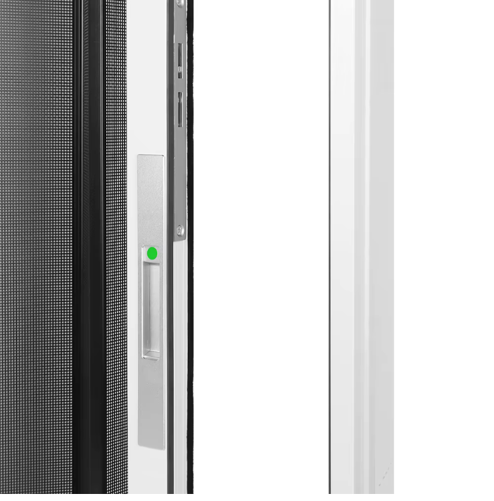 ZS180 Modern Aluminum Folding Security Screen Door with Lock Retractable Fly Mesh Screen for Hotel Patio French Balcony