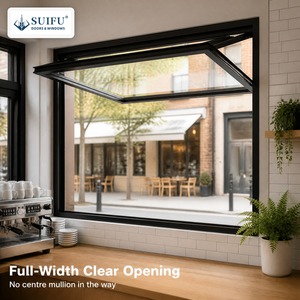 Gas Strut Aluminum Pass-Through Servery Window