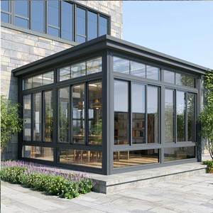 Modern Aluminum Frame Double Glass Bay Window