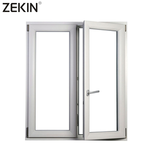 ZEKIN Modern Home Security Project Aluminum Steel Casement Windows Thermal Break Waterproof Windproof Stainless Aluminum Alloy