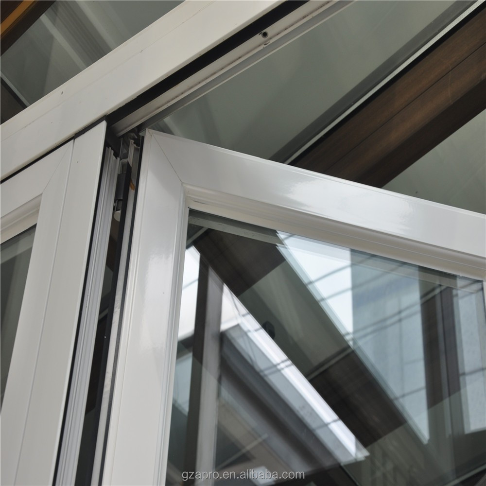 Home Design Double Glass Aluminium Soundproof Used Exterior French Doors Front Door Designs Double Tempered Glass Folding Door