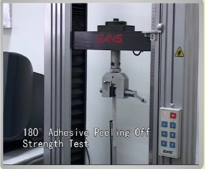 180 degree adhesive peeling off strength test