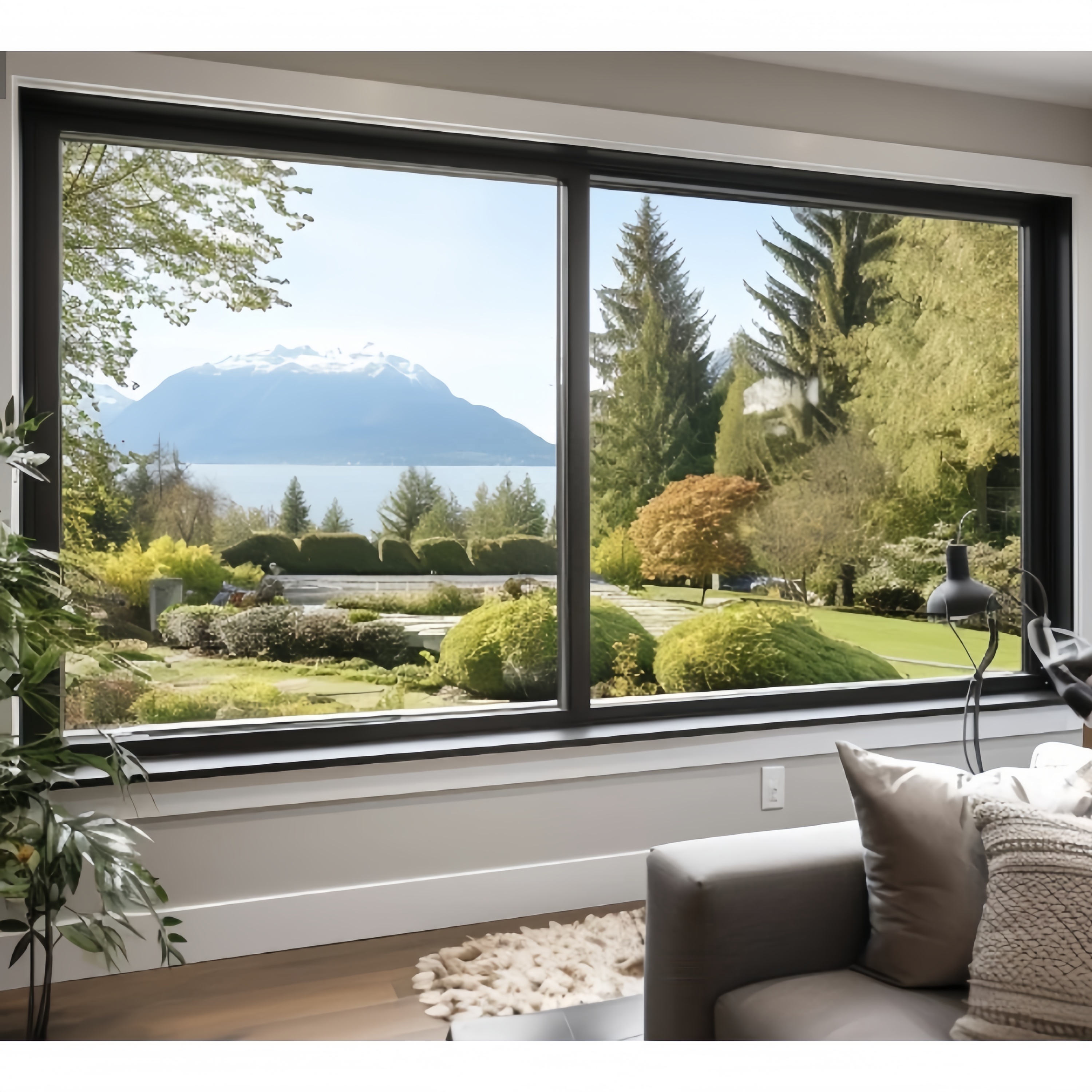Customized Hurricane Impact Proof Thermal Break Aluminum Double Tempered Glass Window Fixed Window Picture Window for House