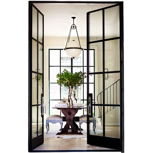 Custom Aluminum Exterior French Door with Tempered Glass