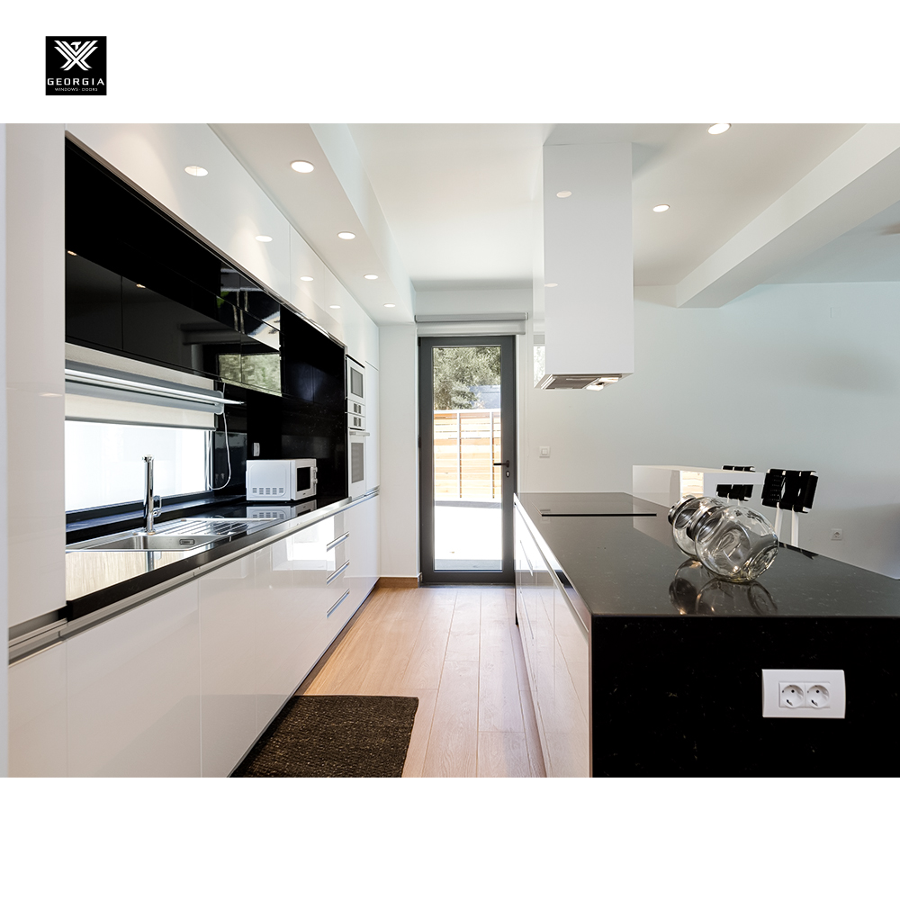Thermal Break Aluminum Profile Patio Door with Tempered Glass Single Swing Casement Interior Doors for Houses