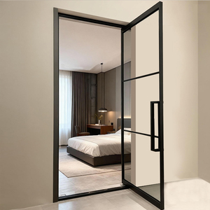 Apartment Building Office Pivot Hinge Glass Door