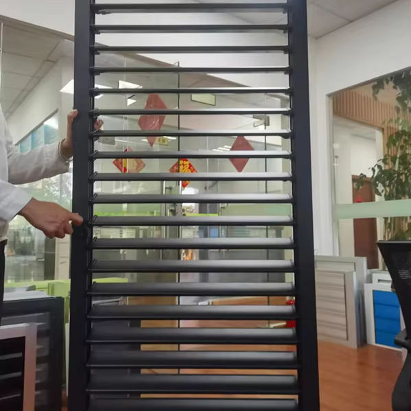 Manual Aluminum Louvered Blade Adjustable Louver Windows Outdoor Horizontal Jalousie Window Shutters Outdoor