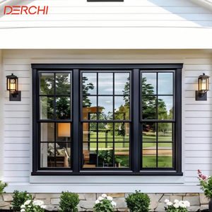 Slim Profile Insulated Aluminum Double Hung Windows