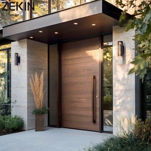 ZEKIN Modern Luxury Entrance Pivot Door Thermal Insulation