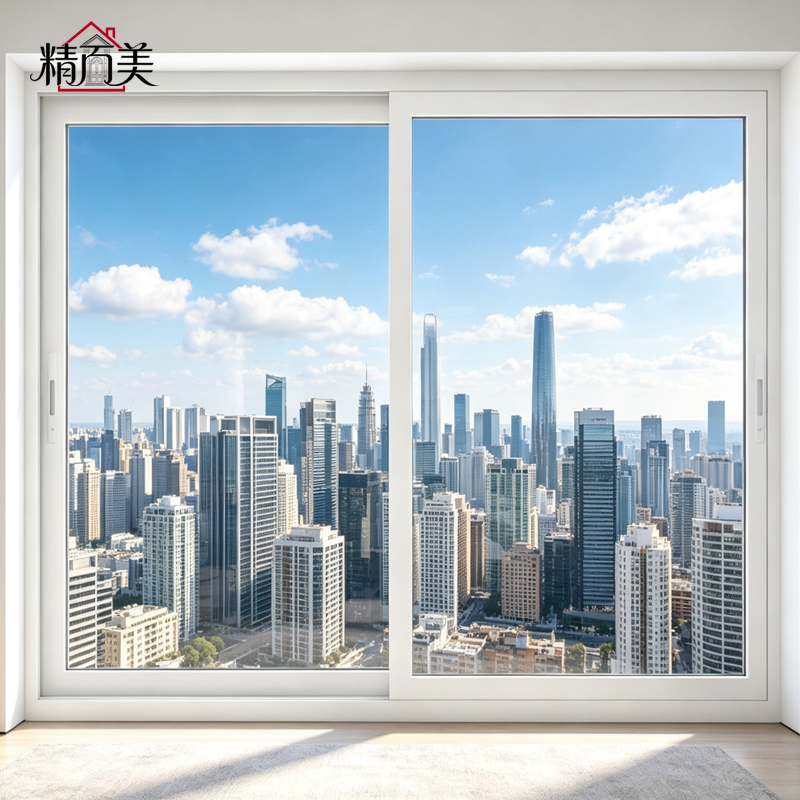 Custom Color Sleek Aluminum Sliding Window with Wide Clear Sliding Panels Daylight Garden View for Patio Backyard Terrace House