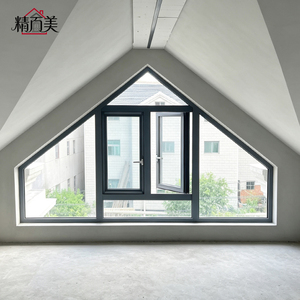 Pentagon Custom Drawing Aluminum Pitched Roof Attic Window
