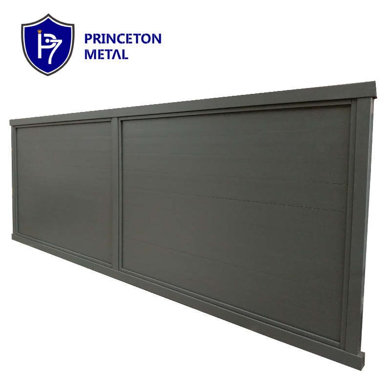 Modern Double Electric Motorized Aluminum Sliding Driveway Gate Quality Automatic Main Door with Powder Coating Finish Villas