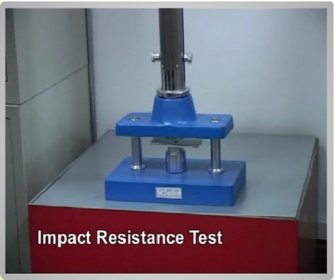 Impact resistance test