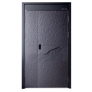 Modern Style German-Style Aluminum Armored Protection Entrance Door Stainless Steel Waterproof Sheet Metal Door Home Protection