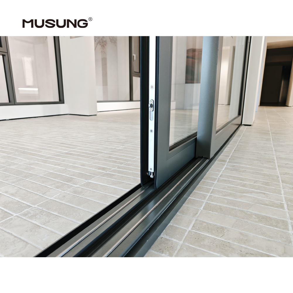 Residential House Commercial Heavy Duty Thermal Break Sliding Door Aluminum Lift And Slide Patio Glass Door