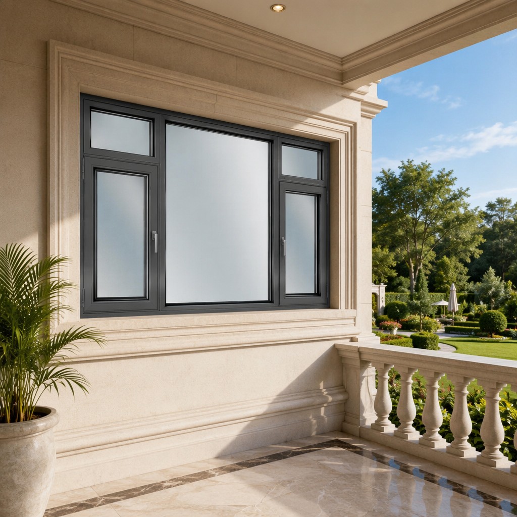 Thermal Break Aluminum Window Profile Modern Aluminum Frame Window for Residential and Commercial Construction