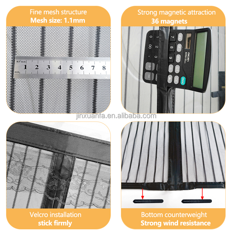 The Classic Polyester Mosquito-proof Screen Door Is Convenient For Installing Magnetic Doors Screen