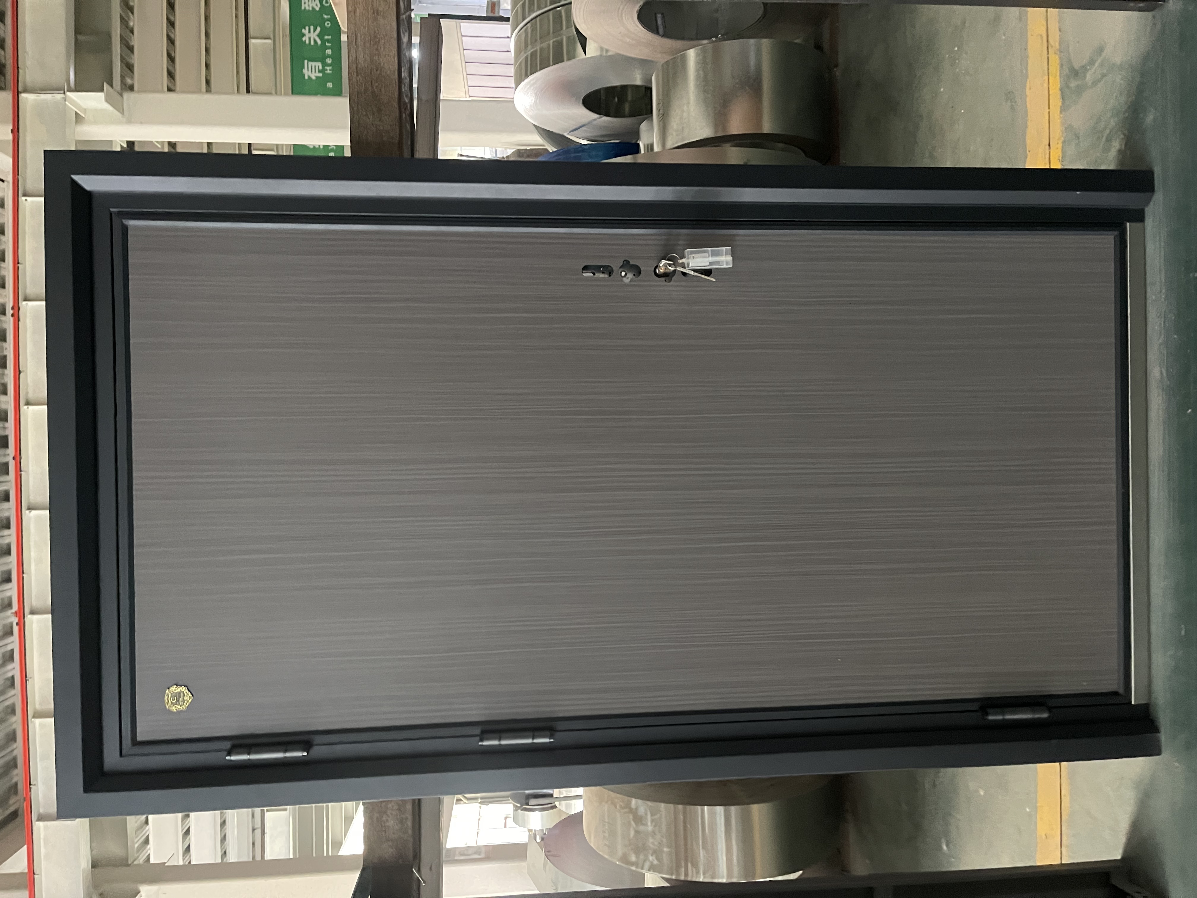 Aluminum Alloy Security Main Exterior Entrance Door With Fireproof Soundproof Swing Door Cast Aluminum Door