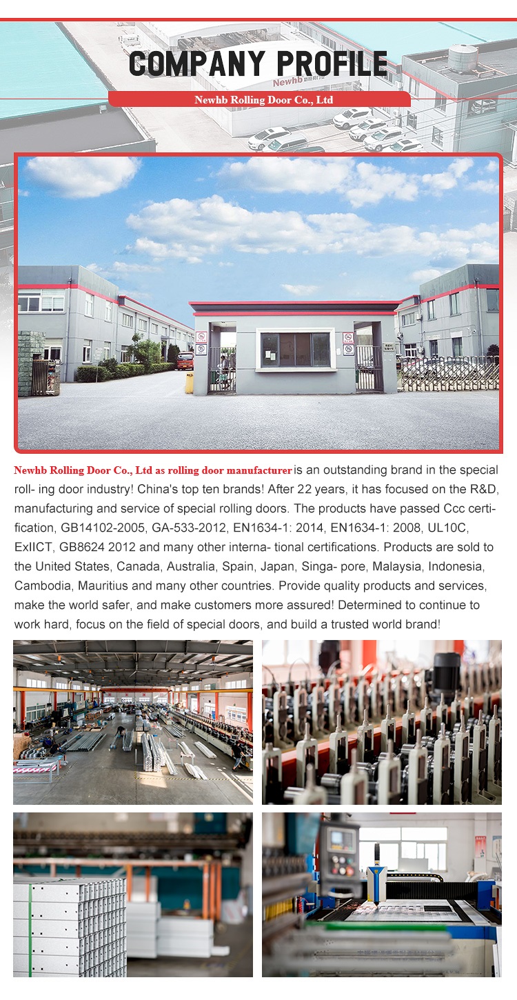 Best Selling Automatic Hurricane Proof Galvanized Steel Roller Shutter Door Garage Roll up Door