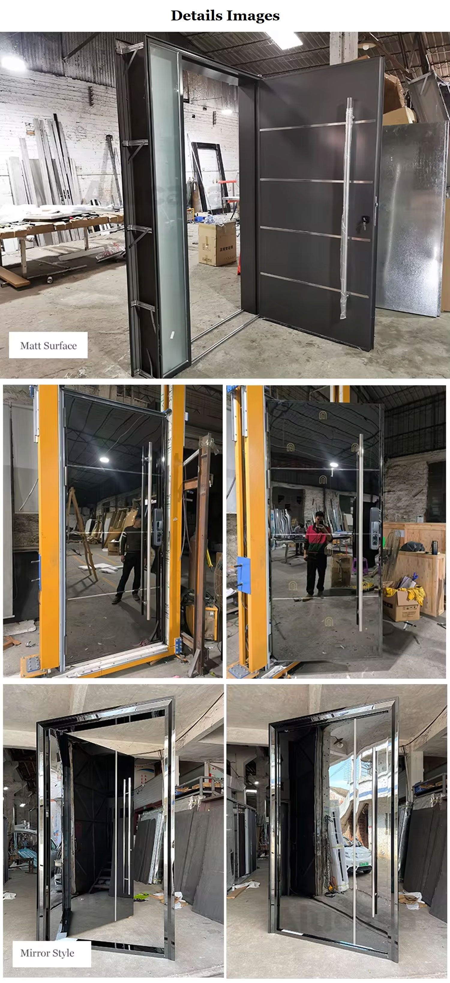Luxurious Aluminum Single Entrance Door - Home Door with External Sound Insulation at the Front Entrance