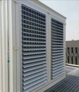 Automatic Aluminum Exterior Louver Shutters smart ventilation Korea