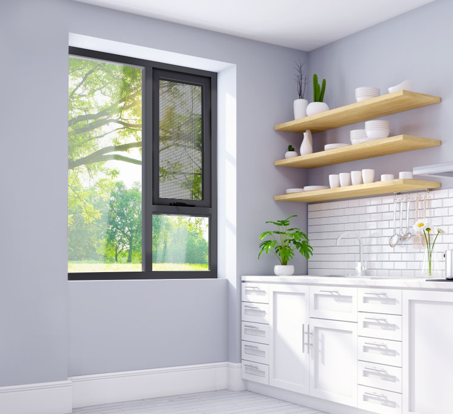 As2047 Modern Aluminum Windows and Doors Australia Double Glazed Sliding Awning Windows Residential Windows with Fly Screen