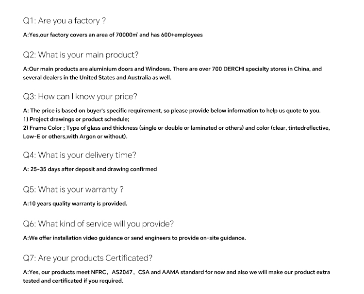 FAQ Overview