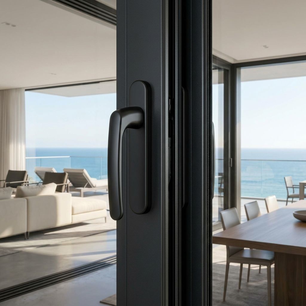 Triple Glazed Four Panel Sliding Door Four Track Thermal Insulated Energy Rated Draft-Proof Aluminum Door