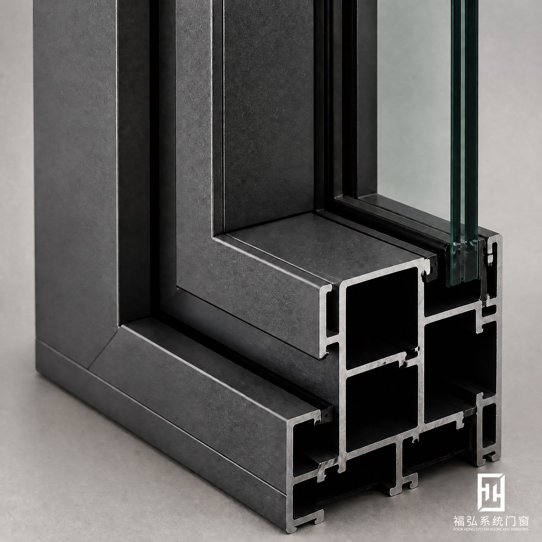 Heavy Duty Thermal Break Aluminum Sliding Door Dark Grey Double Glazing Smooth Wheels Waterproof Custom Wine Cellar Living Room