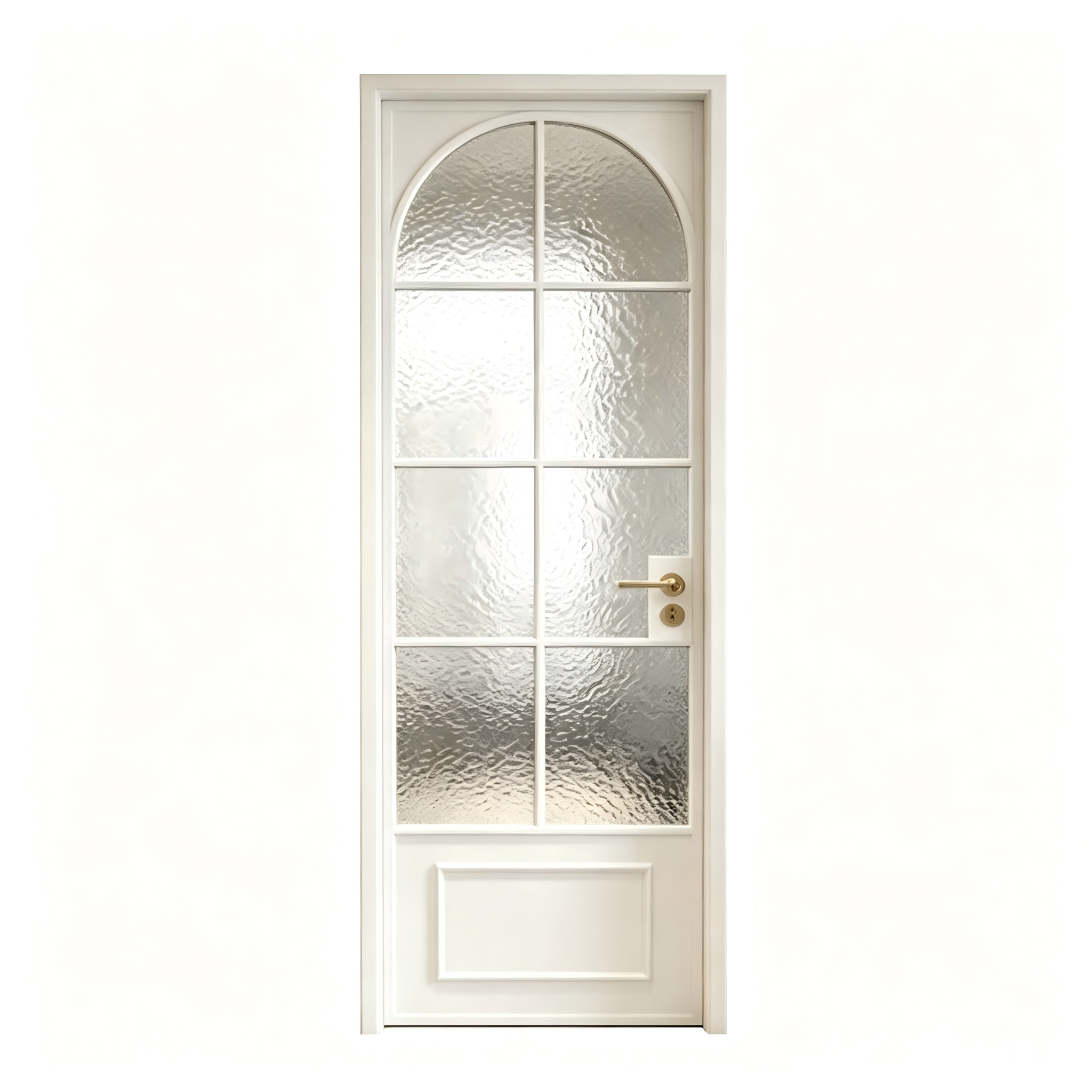 Aluminum Bathroom Door Swing Frosted Tempered Glass ISO9001 Waterproof Scratch Resistant Slim Frame Bedroom Kitchen Minimalist