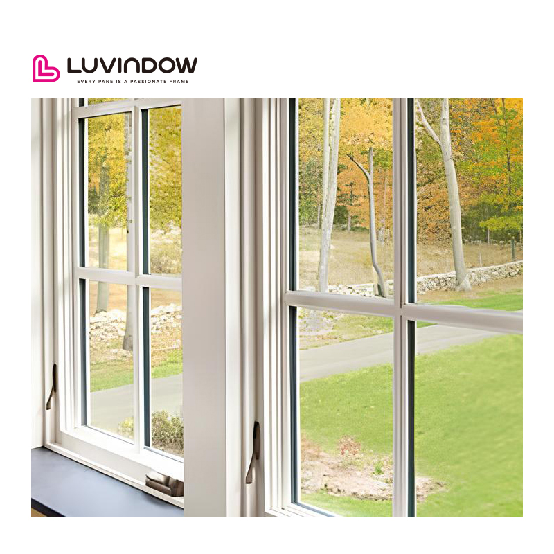 Wholesale Traditional Custom Aluminum Wooden Window Frames Design Tripple Glazed Wood Windows