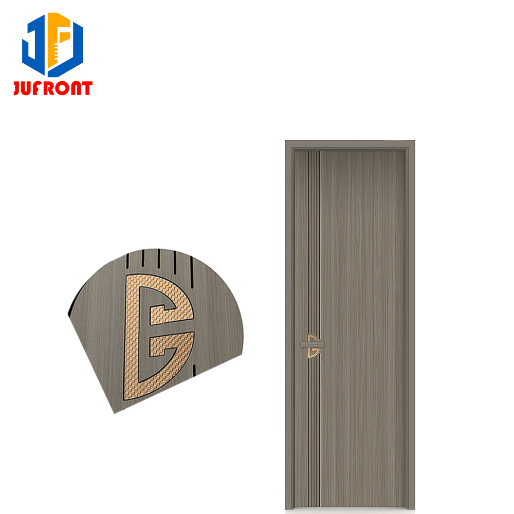Modern Design Aluminum Frame Composite Panel Door, Commercial Interior Wood Grain Color, Structure