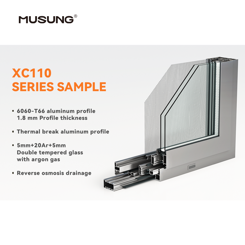Ultra Narrow Glass Windows and Doors Double Glazed Aluminum Alloy Line Slimline Window Casement Windows