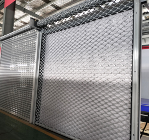 Manual Aluminum Alloy Grid Roll Up Shed Door