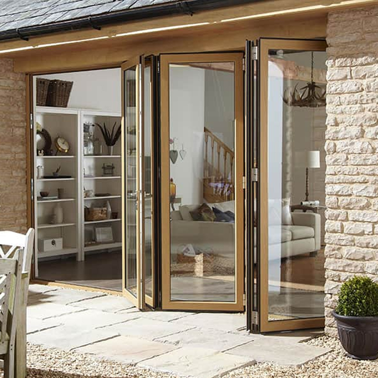 Competitive Price Modern Design Golden Supplier Aluminum Kitchen Aluminum Folding Door Aluminum Folding Window