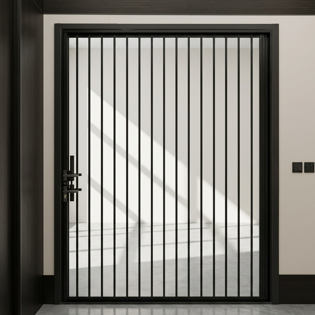 Aluminum & PVC Frame Clear Acrylic Sliding Folding Retractable Partition Door for Kitchen Staircase Outdoor Use