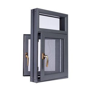 Modern Double Glazed Vertical Swing Aluminum Doors