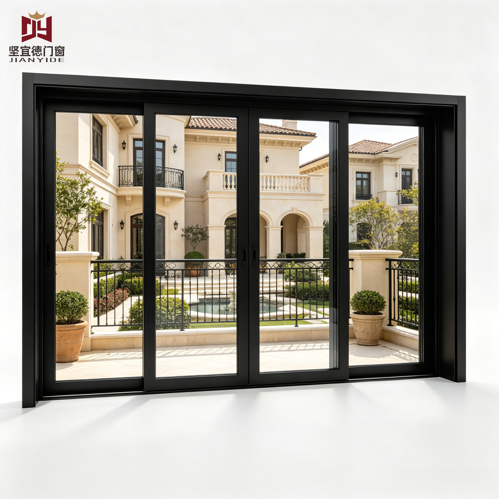 Custom Aluminum Lift and Slide Door Soundproof Tempered Glass Thermal Break Sliding System Compression Door Exterior Doors