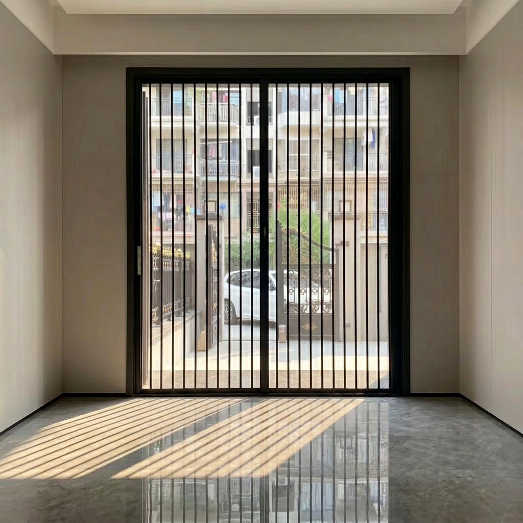 Aluminum & PVC Frame Clear Acrylic Sliding Folding Retractable Partition Door for Kitchen Staircase Outdoor Use