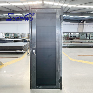 Superhouse NFRC FPA Hurricane Proof Impact Rated Aluminum Swing Door