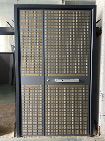 Modern Style German-Style Aluminum Armored Protection Entrance Door Stainless Steel Waterproof Sheet Metal Door Home Protection