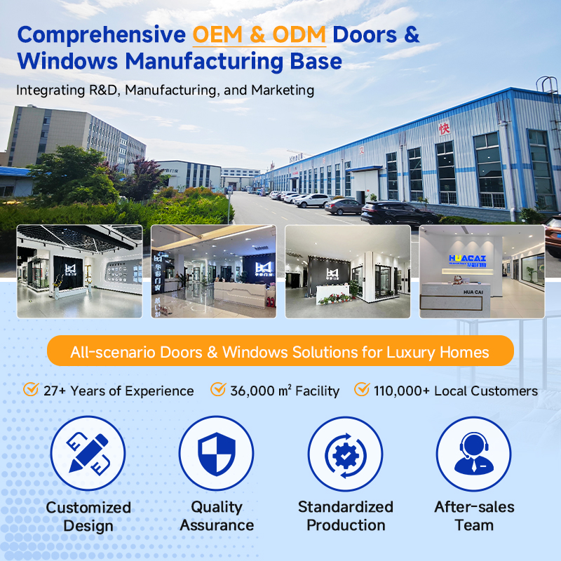HUACAI Factory Direct Aluminum Door Leak proof Stable Door for Garden Sunroom Access