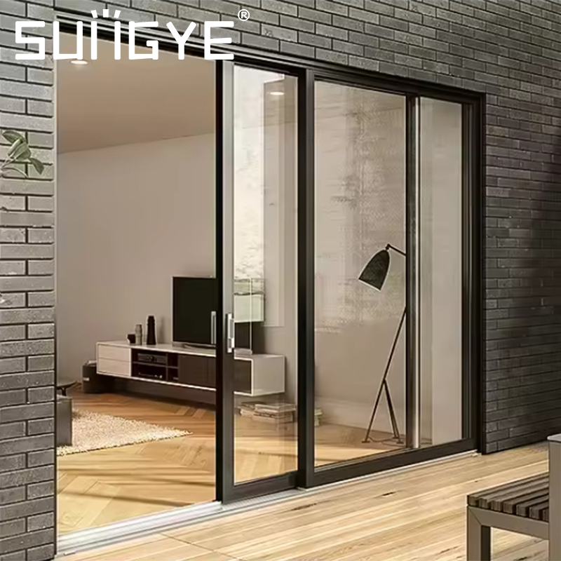 SUNGYE Sliding Balcony Patio Door High Quality Full View Aluminum Framed Energy-Efficient Doors