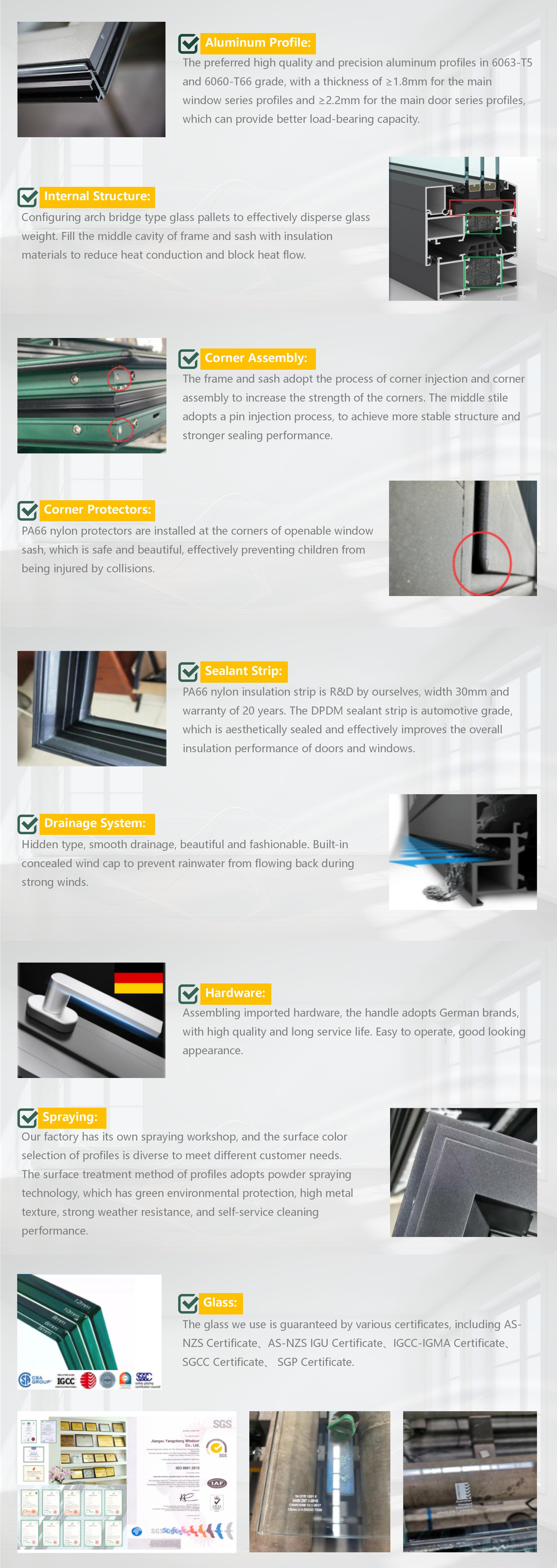 Aluminum Casement Window Details